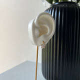 FLORAL HUGGIES - 18K GOLD-PLATED