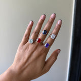 CRUSHED CRYSTAL RING - Fine Silver