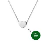 PARIS HEART NECKLACE - 18K WHITE/GOLD-PLATED