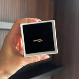 STUDDED HELIX RING - 18K GOLD-PLATED