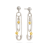PIN EARRINGS - 18K GOLD-PLATED