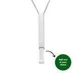 PERSONALISED HIDDEN MESSAGE NECKLACE - 18K WHITE/GOLD-PLATED