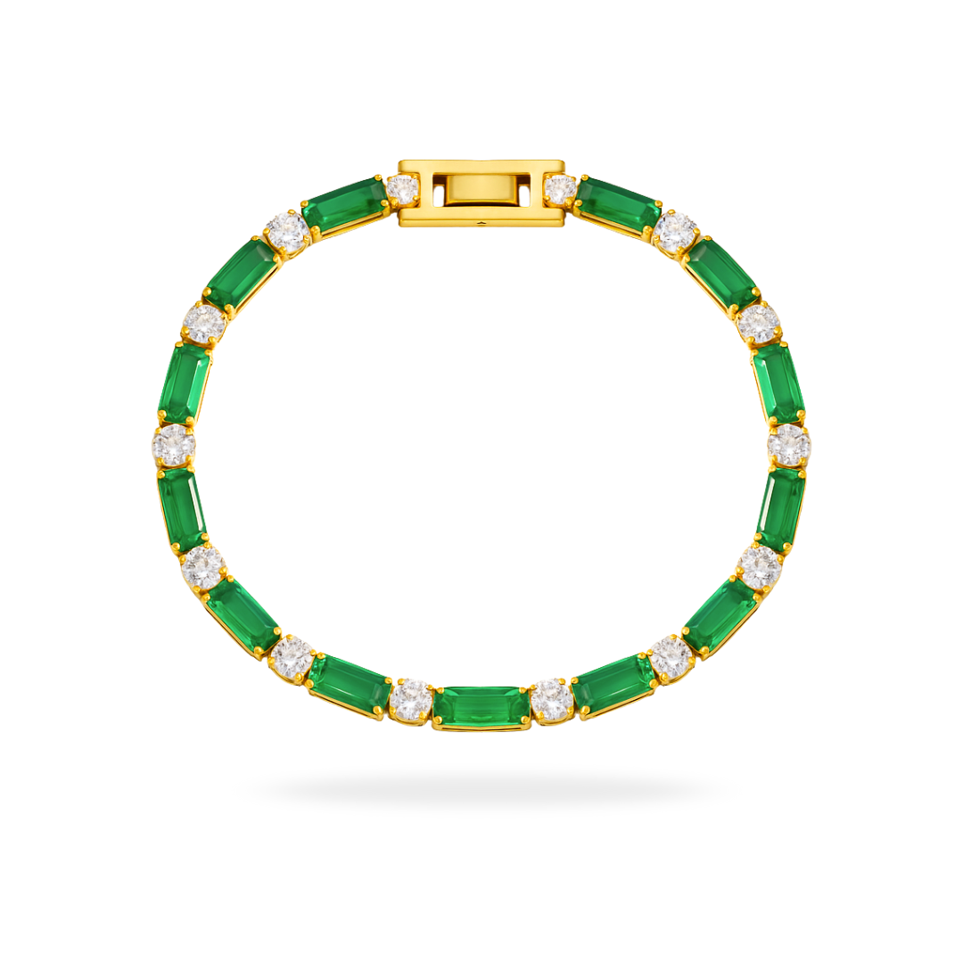 Emerald Solitaire Bracelet