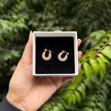 CELESTE HOOPS - 18K GOLD-PLATED