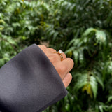 OPEN PAVE STACK RING - 18K GOLD-PLATED