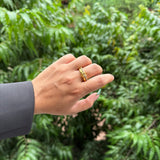 INTERLOCKING RING - 18K GOLD-PLATED