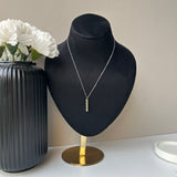 PERSONALISED HIDDEN MESSAGE NECKLACE - 18K WHITE/GOLD-PLATED