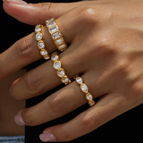 SORA PEAR RING - 18K GOLD-PLATED