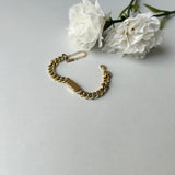 PERSONALISED CUBAN BRACELET - 18K WHITE/GOLD-PLATED