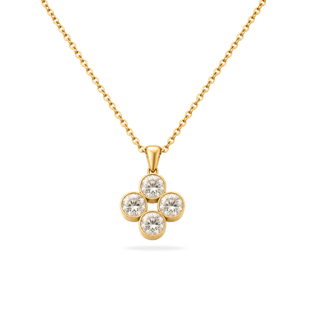 Crystal Rosette Necklace
