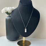PERSONALISED THIN NECKLACE - 18K WHITE/GOLD-PLATED