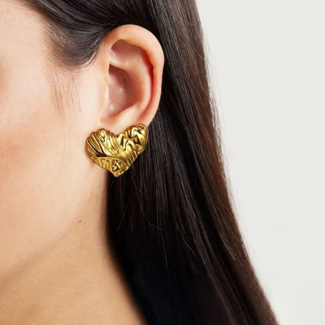 Woven Heart Earrings