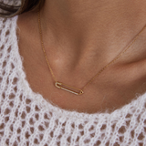 PIN NECKLACE - 18K GOLD-PLATED