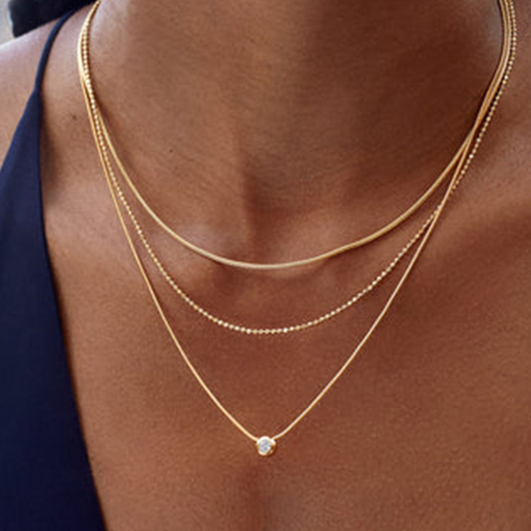 Luna Triple Layer Necklace
