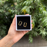 STUD AFFAIR EARRINGS - 18K GOLD-PLATED