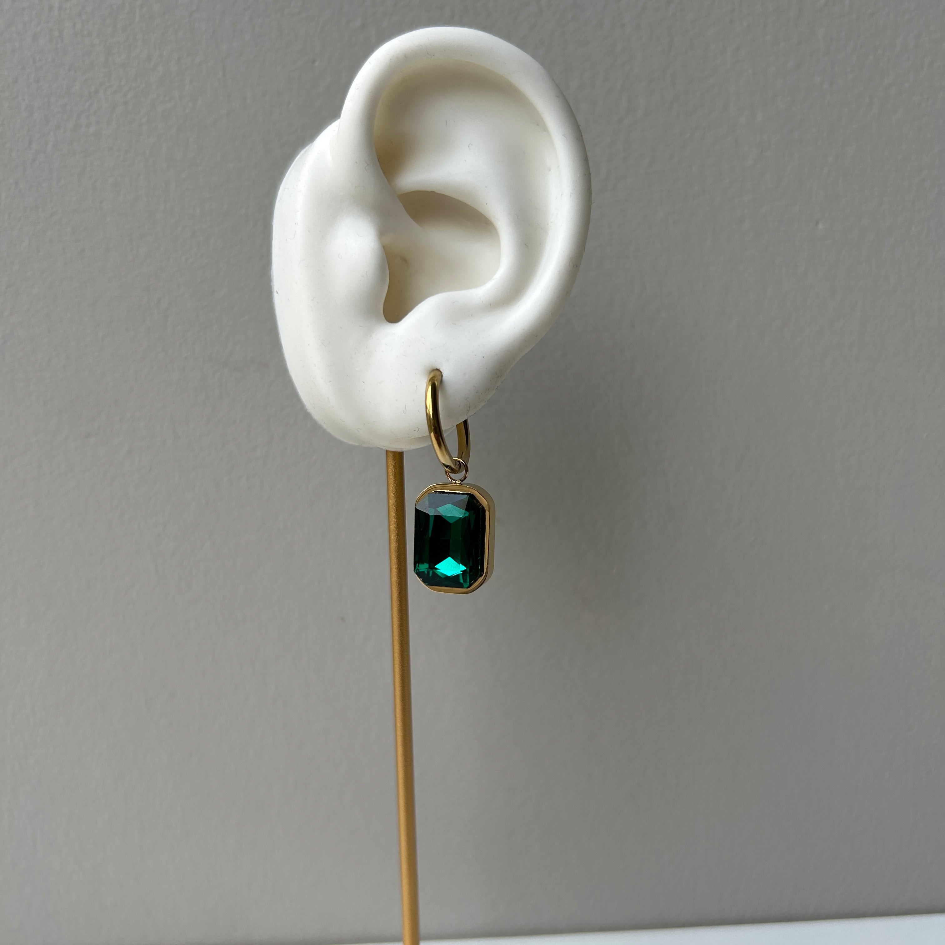 Royal Emerald Drop Earrings