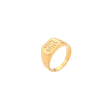 RICH BITCH RING - 18K GOLD-PLATED