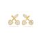 Cherry Bezel Earrings