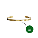 PERSONALISED KADA - 18K WHITE/GOLD-PLATED