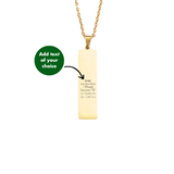 PERSONALISED THIN NECKLACE - 18K WHITE/GOLD-PLATED