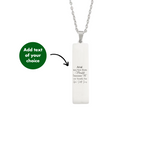 PERSONALISED THIN NECKLACE - 18K WHITE/GOLD-PLATED