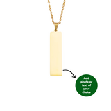 PERSONALISED THIN NECKLACE - 18K WHITE/GOLD-PLATED