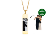 PERSONALISED THIN NECKLACE - 18K WHITE/GOLD-PLATED