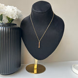 PERSONALISED HIDDEN MESSAGE NECKLACE - 18K WHITE/GOLD-PLATED