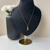 PERSONALISED THIN NECKLACE - 18K WHITE/GOLD-PLATED