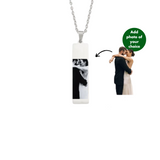 PERSONALISED THIN NECKLACE - 18K WHITE/GOLD-PLATED