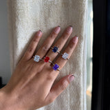 CRUSHED CRYSTAL RING - Fine Silver