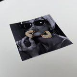 PEARL HEART EARRINGS - 18K GOLD-PLATED