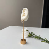 MINI PEARL HOOPS - 18K GOLD-PLATED