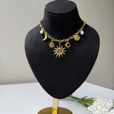 AURORA TIDE CHARM NECKLACE - 18K GOLD-PLATED