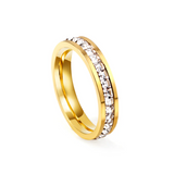 ETERNITY RING - 18K GOLD-PLATED