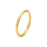 SOLID RING - 18K GOLD-PLATED
