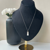PERSONALISED THIN NECKLACE - 18K WHITE/GOLD-PLATED