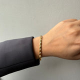 7-CHANNELED BANGLE - 18K GOLD-PLATED