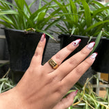 RICH BITCH RING - 18K GOLD-PLATED
