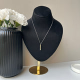 PERSONALISED HIDDEN MESSAGE NECKLACE - 18K WHITE/GOLD-PLATED