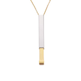 PERSONALISED HIDDEN MESSAGE NECKLACE - 18K WHITE/GOLD-PLATED