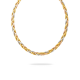 TRI METAL CHAIN - 18K GOLD-PLATED
