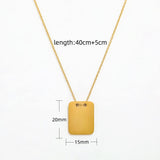 PERSONALISED TAG NECKLACE- 18K GOLD-PLATED