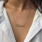 PIN NECKLACE - 18K GOLD-PLATED