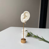 MINI PEARL HOOPS - 18K GOLD-PLATED