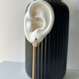 FLORAL HUGGIES - 18K GOLD-PLATED