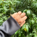 OPEN PAVE STACK RING - 18K GOLD-PLATED