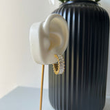 BAGUETTE EARRINGS - 18K GOLD PLATED