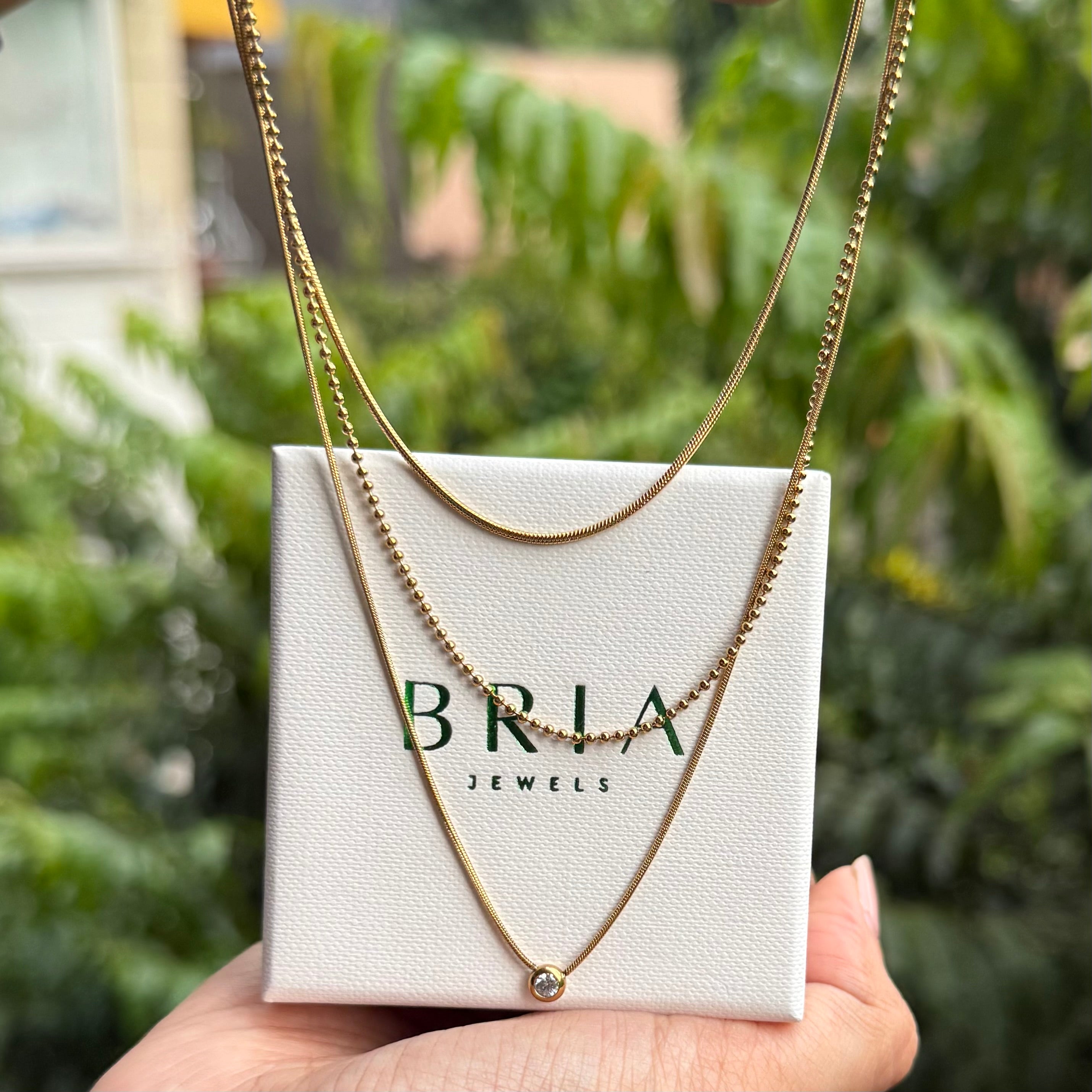 Luna Triple Layer Necklace