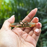 BOWTIFUL BANGLE (SMALL WRIST) - 18K GOLD-PLATED